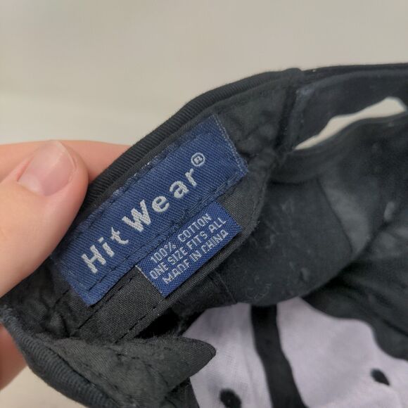 Bullet Tools Strapback Hat Black OSFA Adjustable Embroidered Vented Holes Cotton - Picture 7 of 7